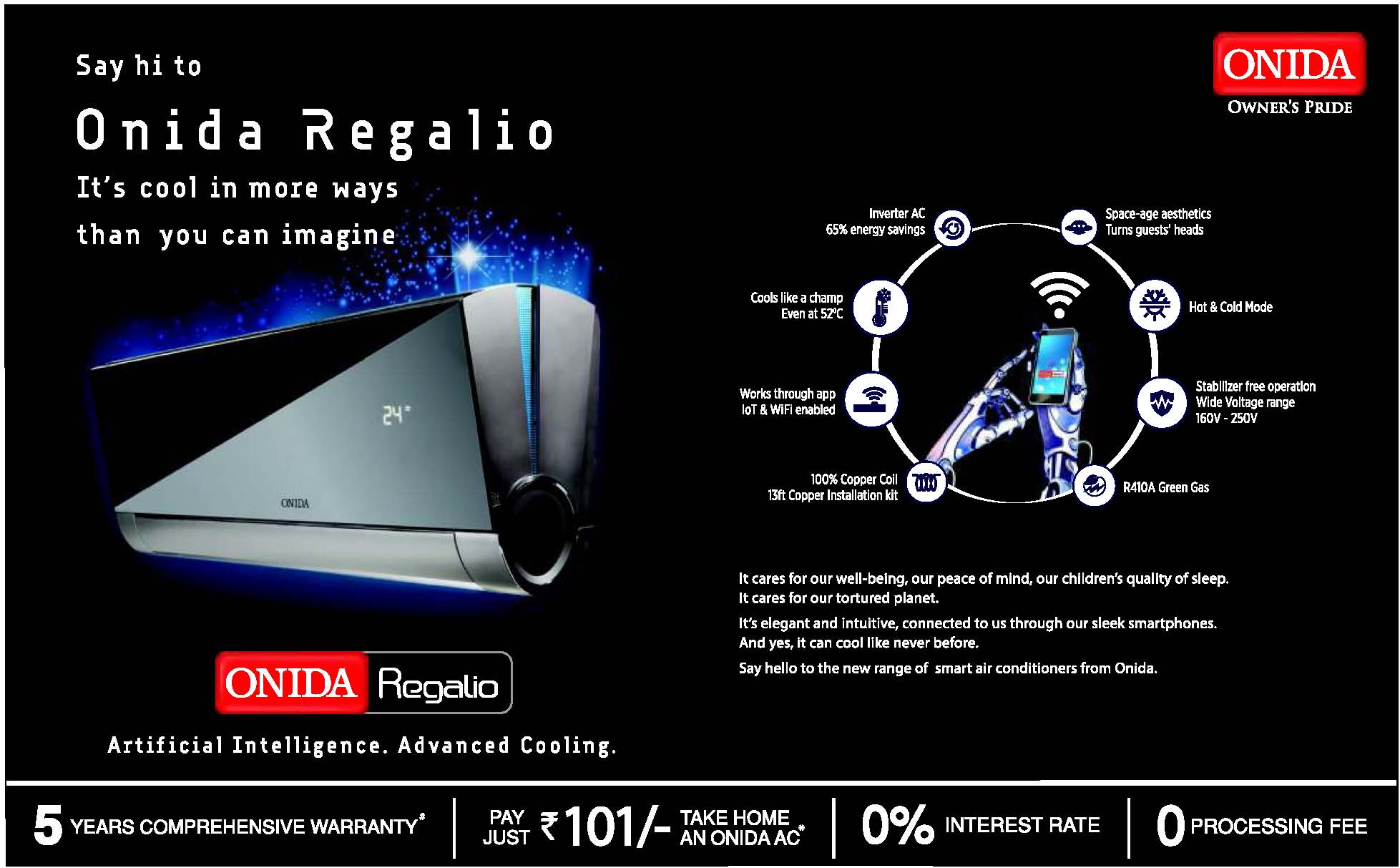 Onida Regalio Advertisement