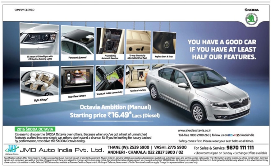 Skoda Octavia Car Advertisement