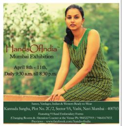 Hands of India Mumbai Exhibition in TOI Mumbai on 8-4-2016