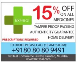 RxHeal Advertisement in TOI Mumbai