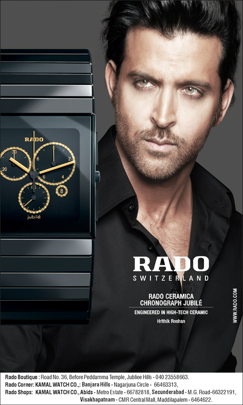 Rado Switzerland (Kamal Watch) Ad in Hindi Milap Newspaper