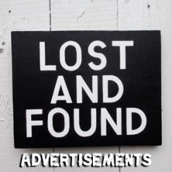 Lost Found Advertisement
