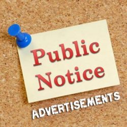 Public Notice Advertisement Samples