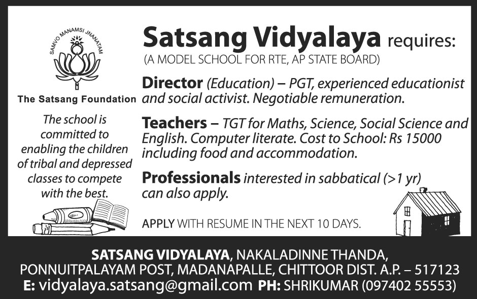 satsang-vidyalaya-chittor-recruitment-ad