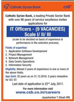 catholic-syrian-bank-it-officers-vacancies-ad-times-ascent-bangalore-12-07-2017