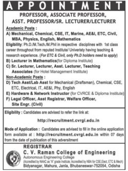 cv-raman-college-of-engineering-appointment-ad-times-ascent-bangalore-12-07-2017