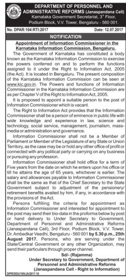 department-of-personnel-and-administrative-reforms-appointment-ad-times-of-india-bangalore-13-07-2017