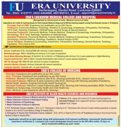 era-university-vacancies-ad-times-ascent-bangalore-12-07-2017