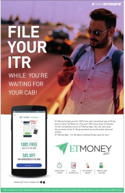 et-money-app-file-your-itr-while-youre-waiting-for-your-cab-ad-times-of-india-bangalore-13-07-2017