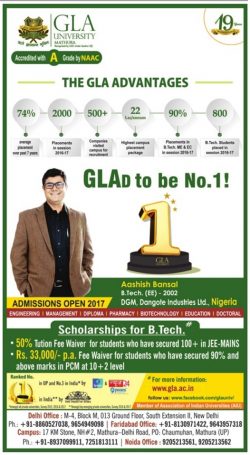 gla-university-ad-times-of-india-delhi-13-07-2017