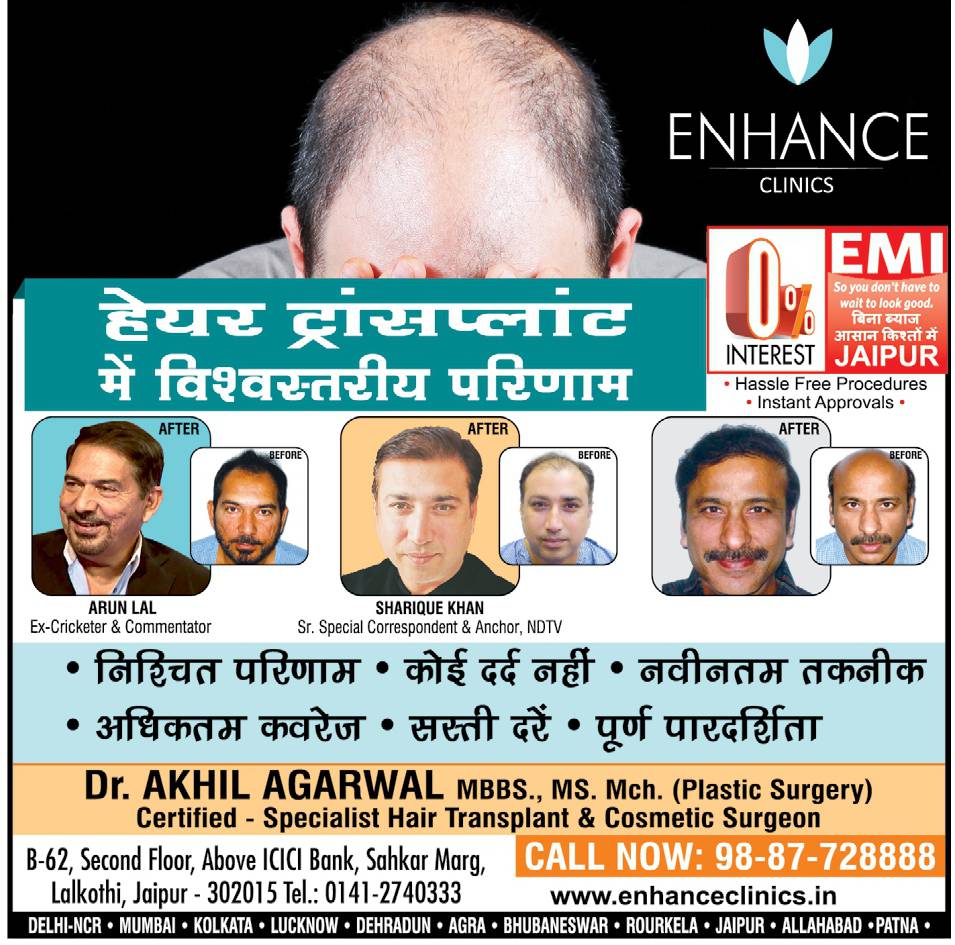 Enhance Clinics Hair Transplant Ad - Advert Gallery