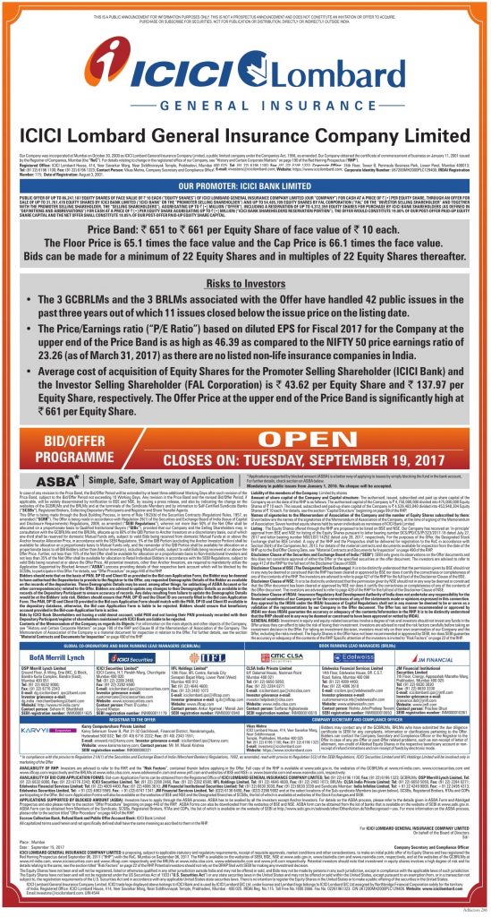 Icici Lombard General Insurance Company Advertisement In Newspapers 5557