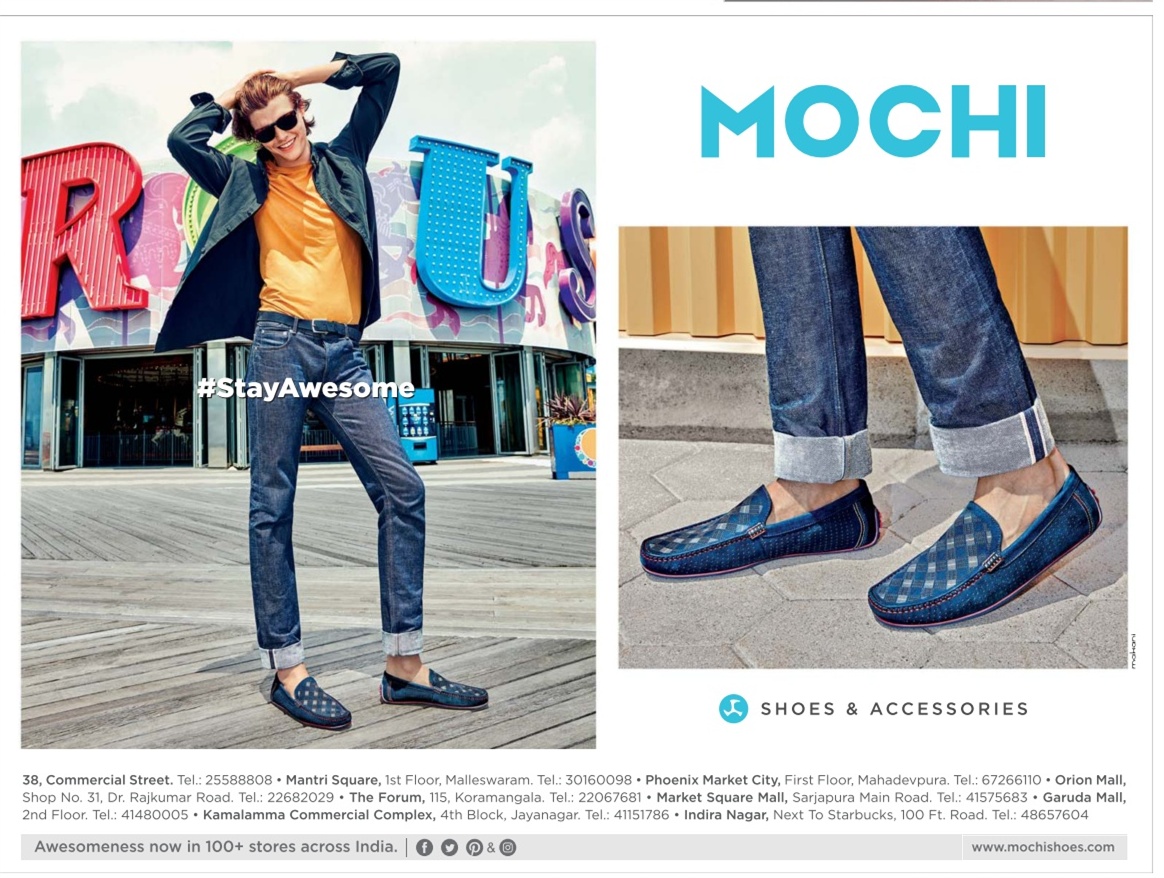 Mochi Stay Awesome Shoes and Accessories in Bangalore Ad - Advert Gallery