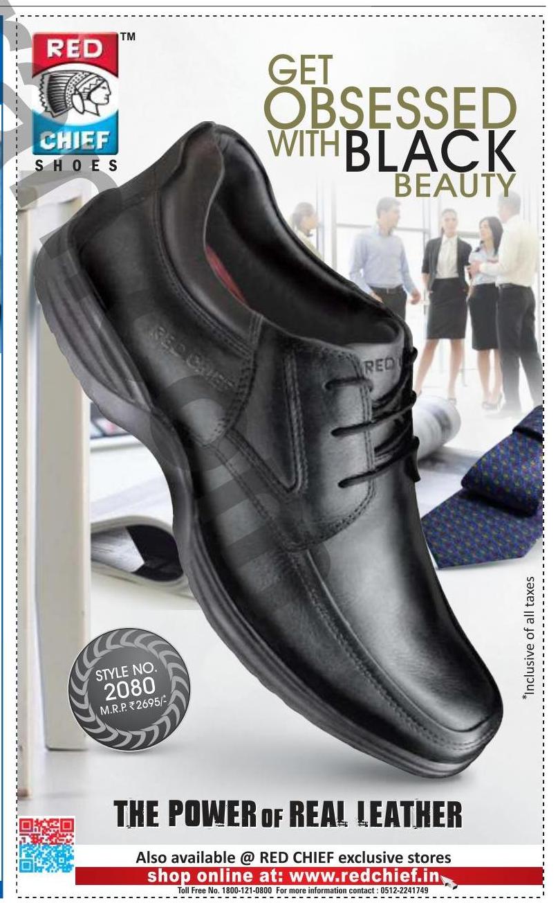 Red chief sale black shoes 2080