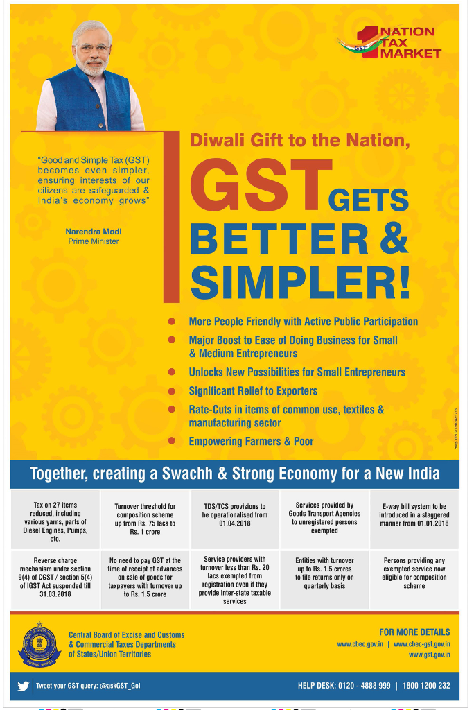 gst-diwali-gift-to-the-nation-gst-gets-better-&-simpler-together-creating-a-sawachh-&-strong-economy-for-a-new-india-ad-deccan-chronicle-hyderabad-08-10-2017