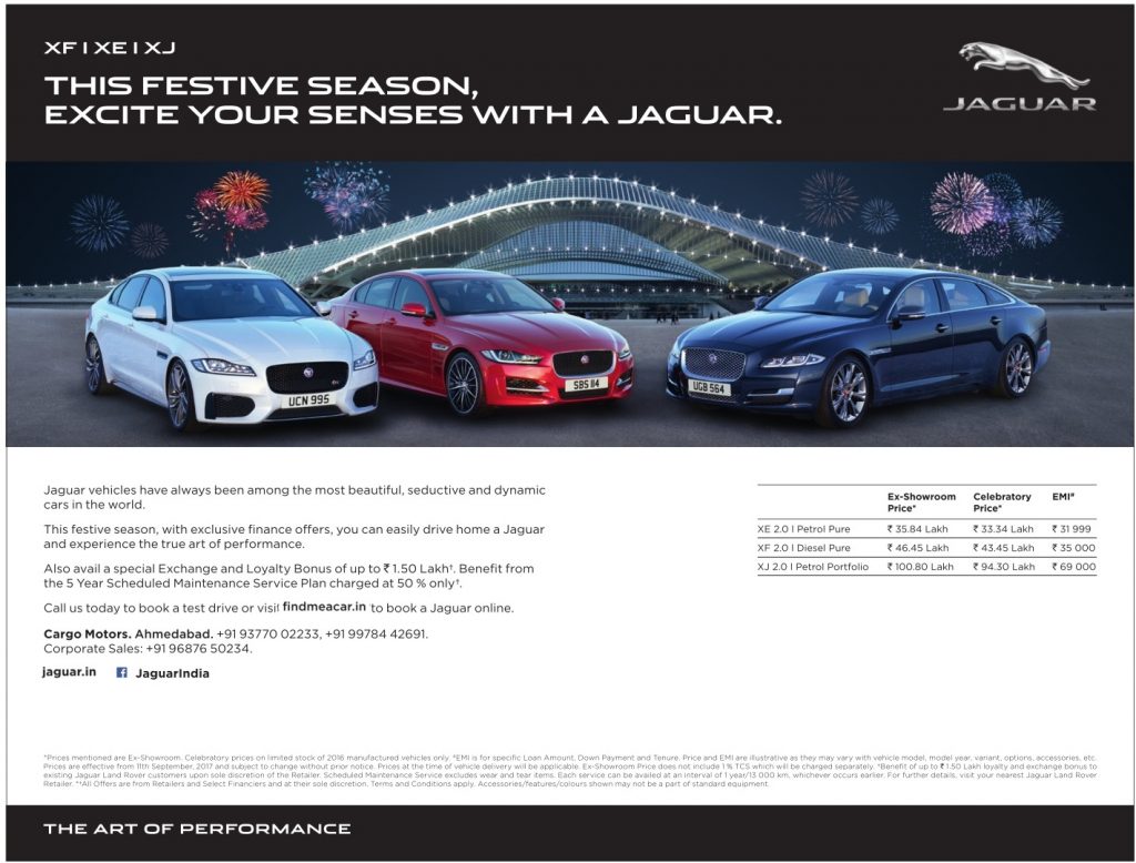 Jaguar This Festive Season Excite Your Senses With A Jaguar Ad - Advert ...