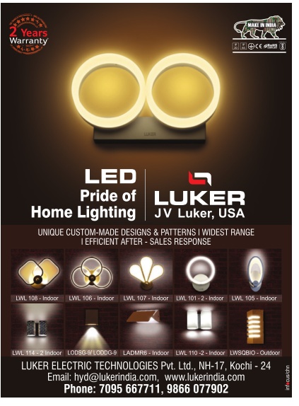 Luker Electric Technologies Pvt Ltd Led Pride Of Home Lighting Ad - Advert ...