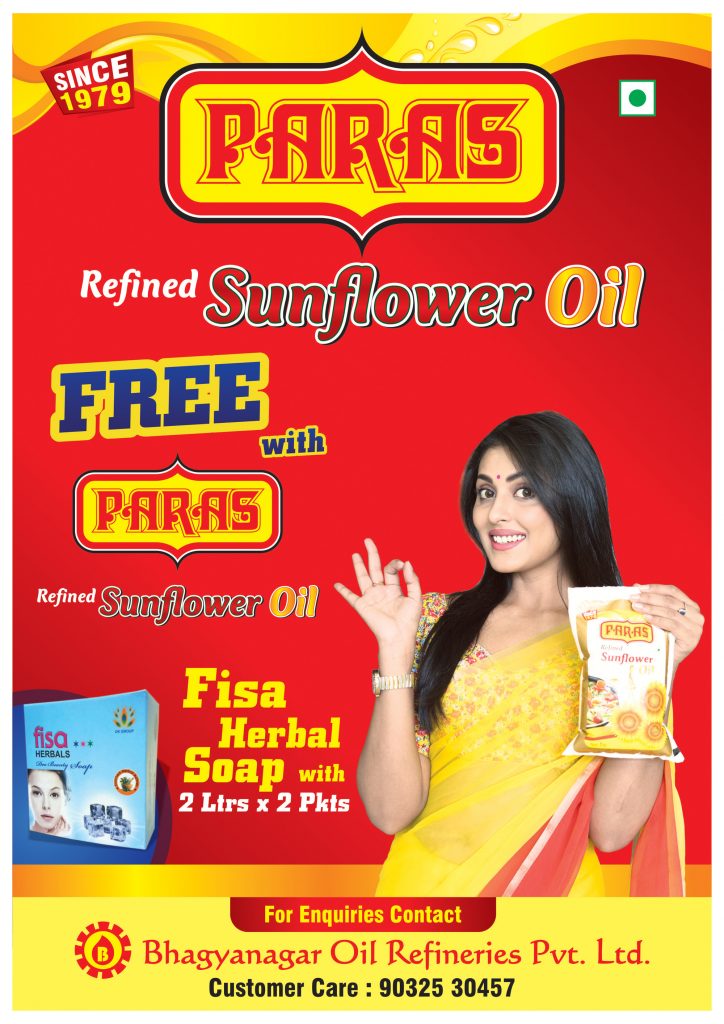 paras-refined-sunflower-oil-free-fisa-herbal-soap-with-4-litres-ad-hindi-milap-hyderabad-02-09-2017