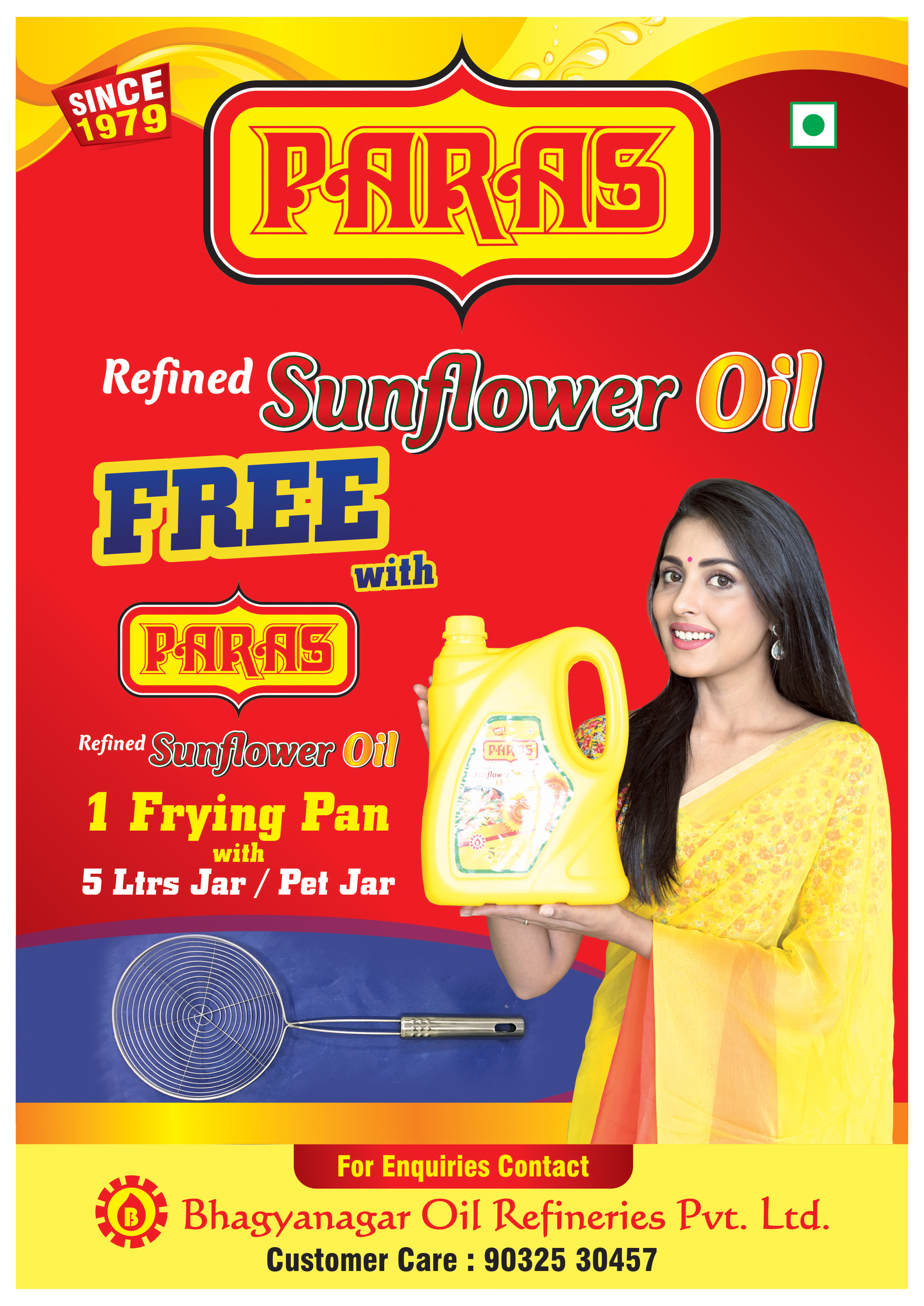 paras-refined-sunflower-oil-free-frying-pan-with-5-litres-ad-hindi-milap-hyderabad-08-09-2017