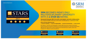 srm-university-srm-becomes-india's-only-multidisciplianry-university-with-a-1-star-qs-rating-daihnik-ad-deccan-chronicle-hyderabad-08-10-2017