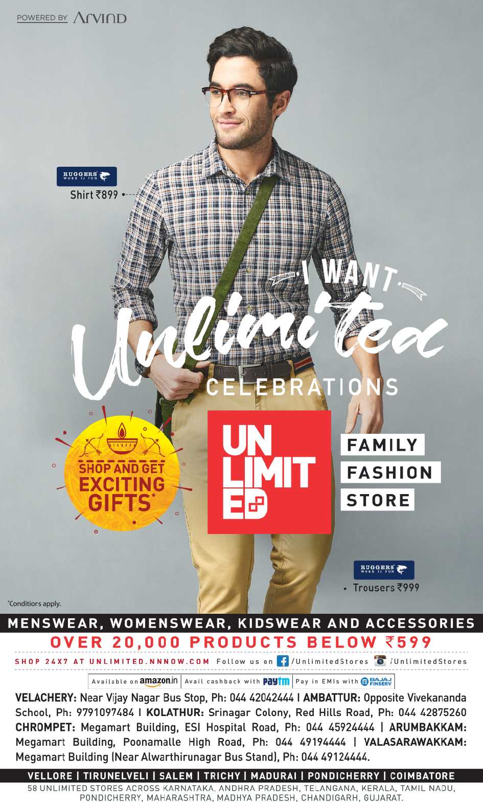 Unlimited I Want Celebarations Family Fashion Store Shop And Get ...