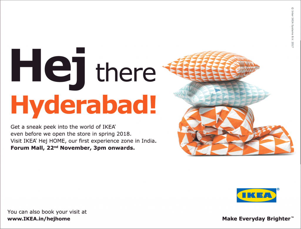  Ikea  Make Every Day Brighter Hej  There Hyderabad Ad 