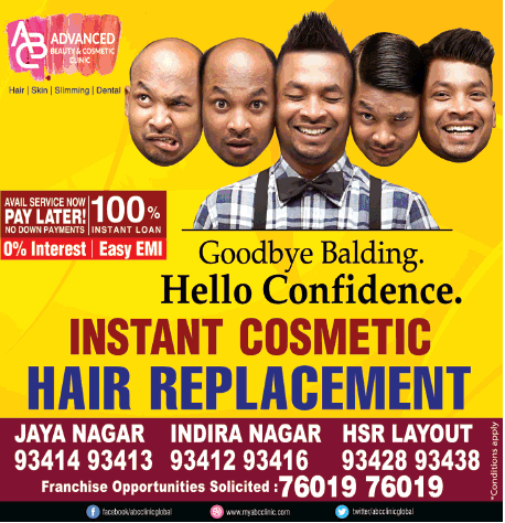 Advanced Beauty And Cosmetic Clinic Instant Cosmetic Hair Replacement Ad -  Advert Gallery