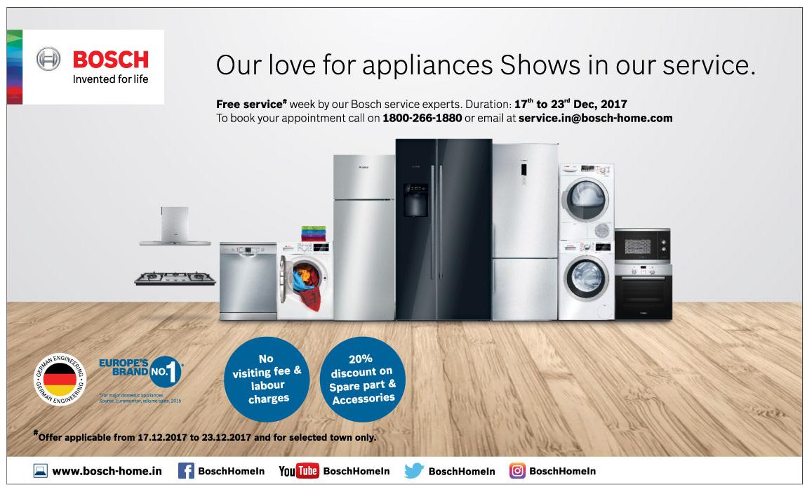 mooi zo laden impuls Bosch Our Love For Appliances Shows In Our Service Ad - Advert Gallery