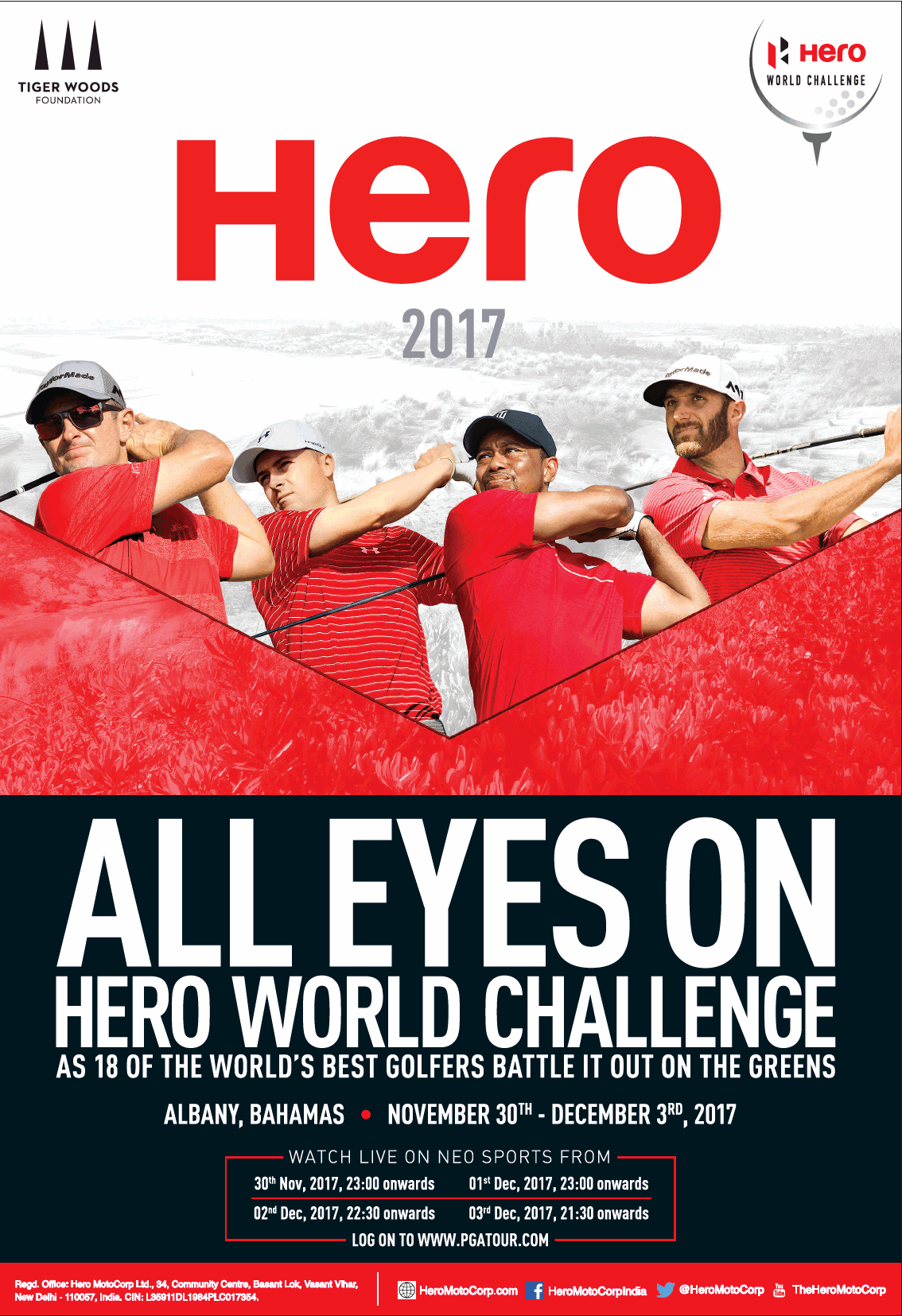 Hero 2017 All Eyes On Hero World Challenge Ad
