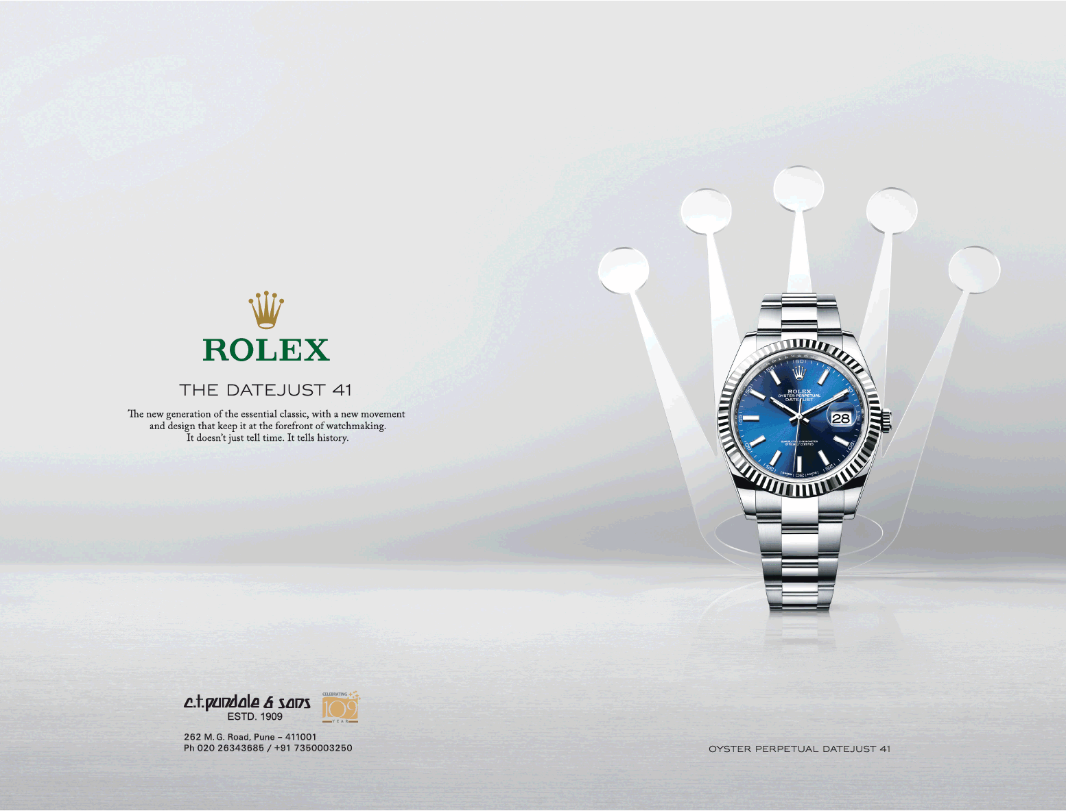 Rolex Watches The Date Just 41 Ad Advert Gallery