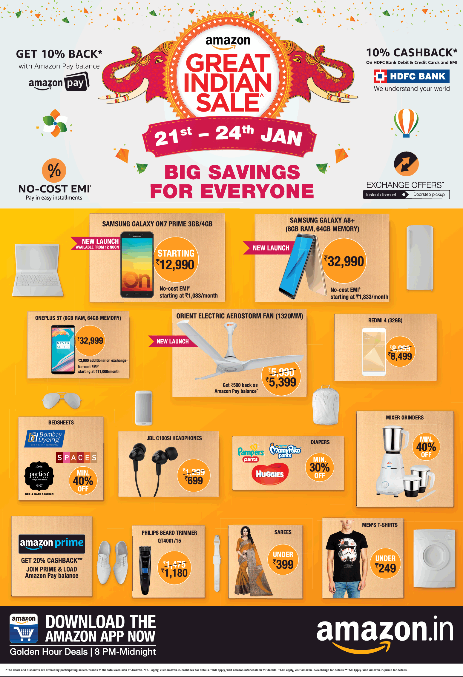 Amazon In Great Indian Sale 21St To 24Th January Big Savings For