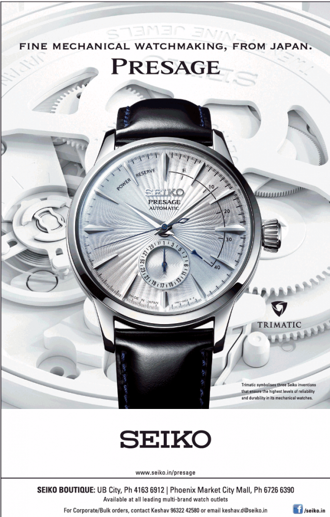Latest Advertisements of Seiko Watches in Newspapers