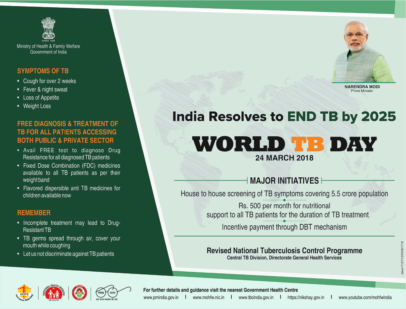 India Resolves To End Tb By 2025 World Tb Day Ad Advert Gallery
