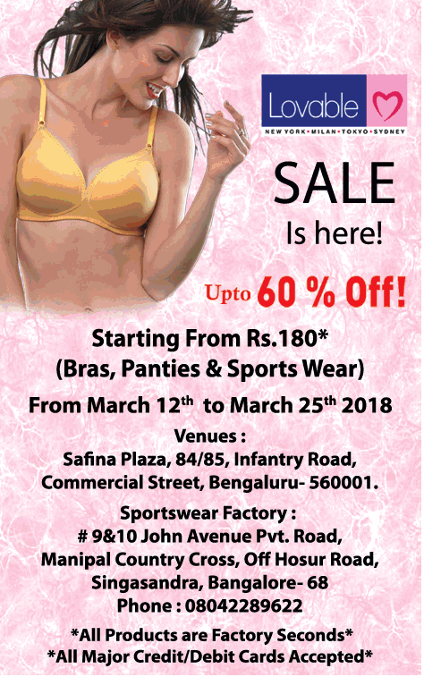 Lovable Sale Is Here Upto 60% Off Starting From Rs 180 Bras