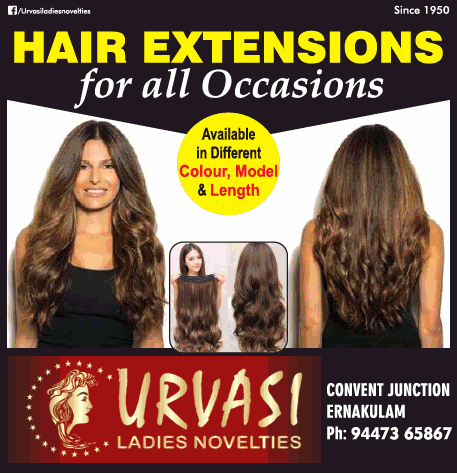 Urvasi Ladies Novelties Hir Extensions For All Occasions Ad - Advert Gallery