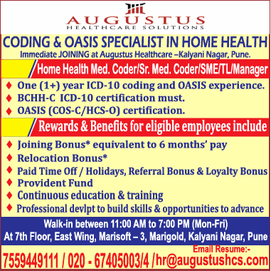Augustus Health Care Solutions Coding