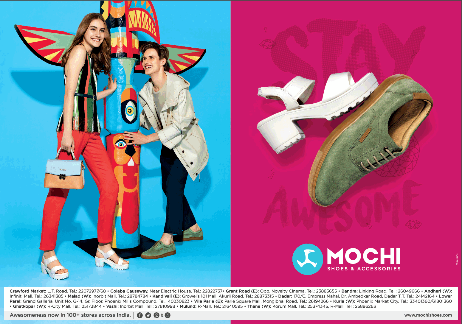 Mochi Ladies and Gents Wear Shoes Ad - Advert Gallery