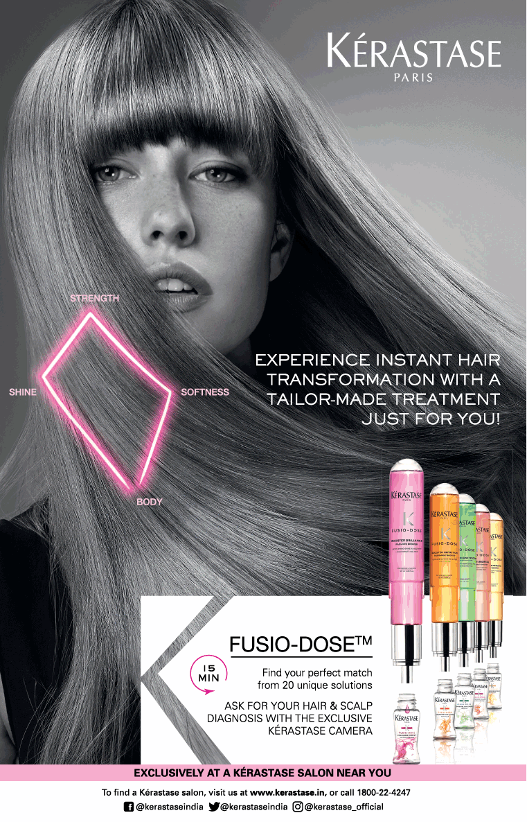 Kerastase Experience Instant Hair Transformation With Tailor Made Treatment  Ad - Advert Gallery