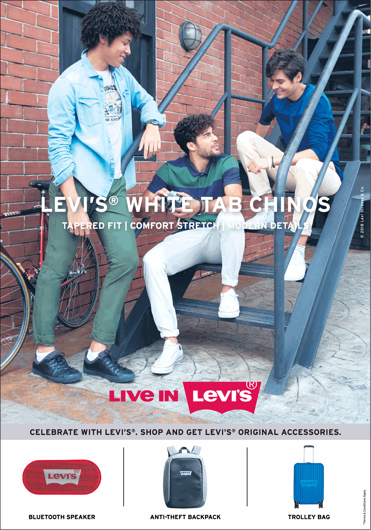 Live In Levis White Tab Chinos Ad - Advert Gallery