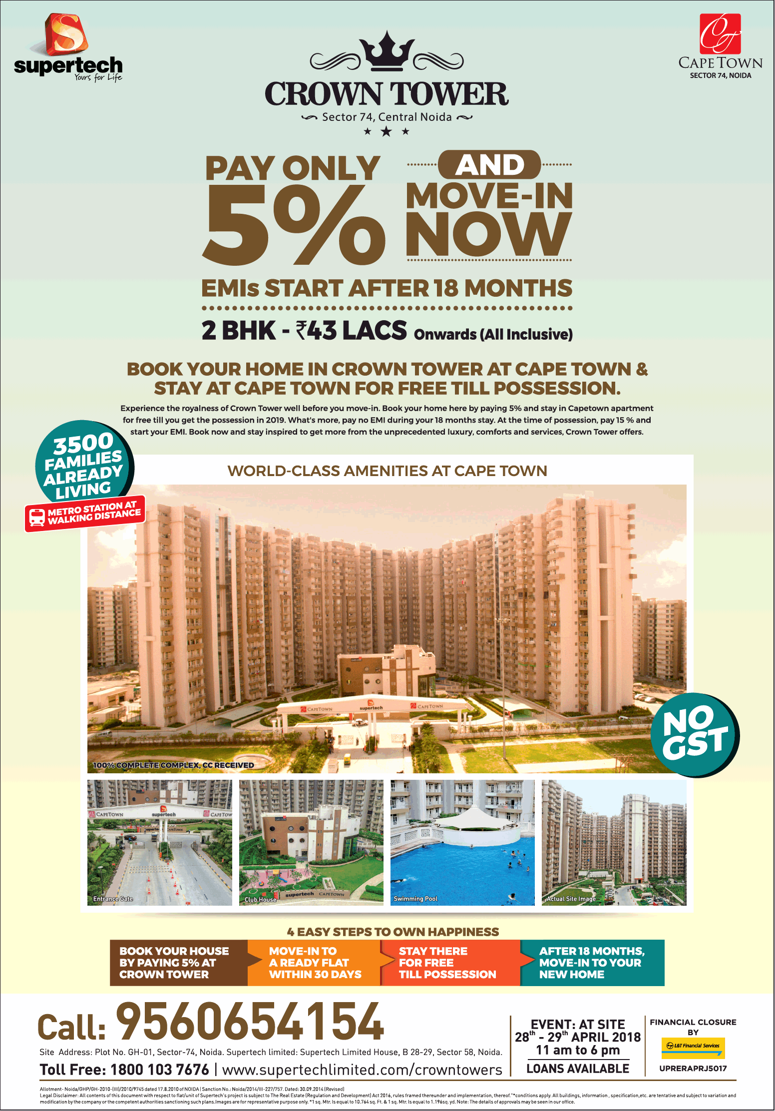 Super Tech Cape Town Crown Tower Pay Only 5% And Move In Now Ad Times ...
