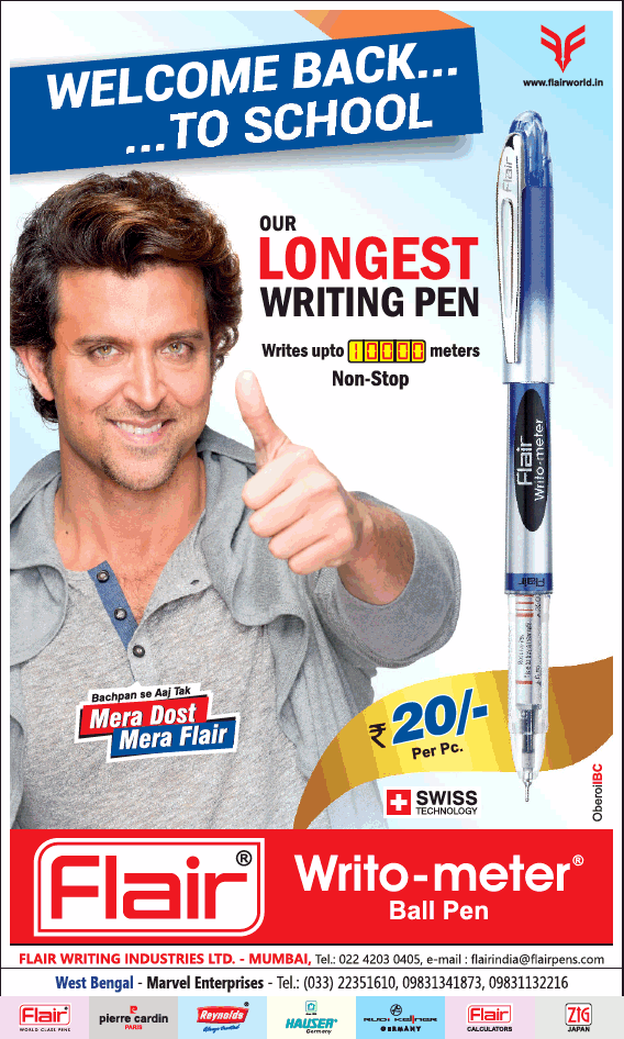 Flair Pens Advertisement Collection Newspaper Ads Samples | atelier ...