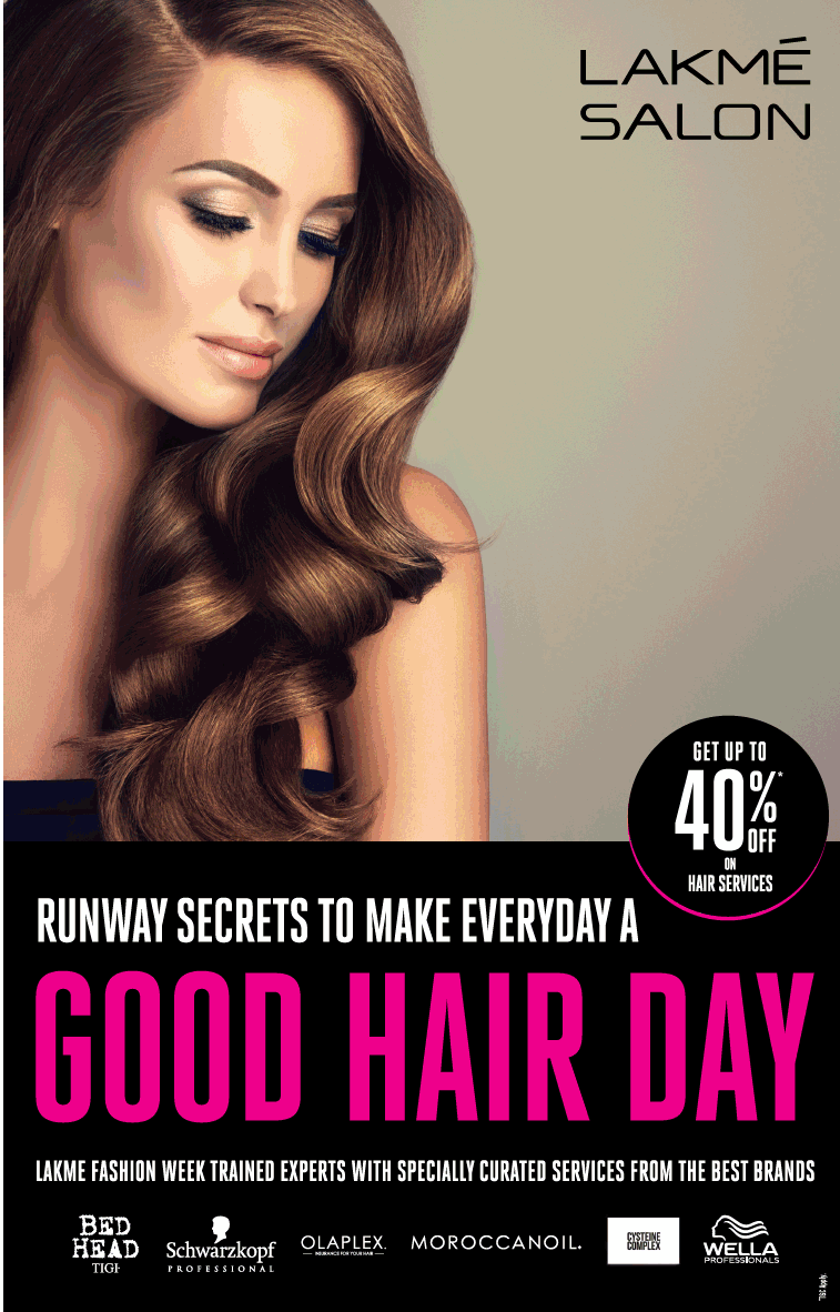 Lakme Salon Runway Secrets To Make Everyday A Good Hair Day Ad - Advert  Gallery
