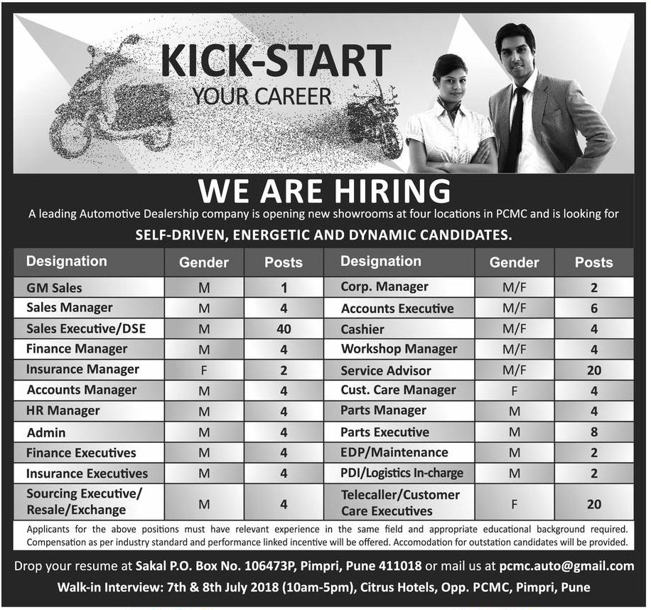 A Leading Automotive Dealership Company Kick Start Your Career We Are