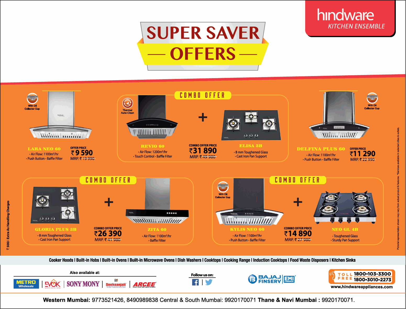 Hindware Super Saver Offers Combo Offer Ad - Advert Gallery