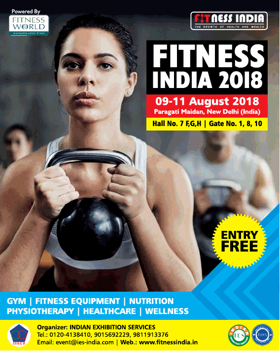 Indian Exhibition Service Fitness India 2018 Ad - Advert Gallery
