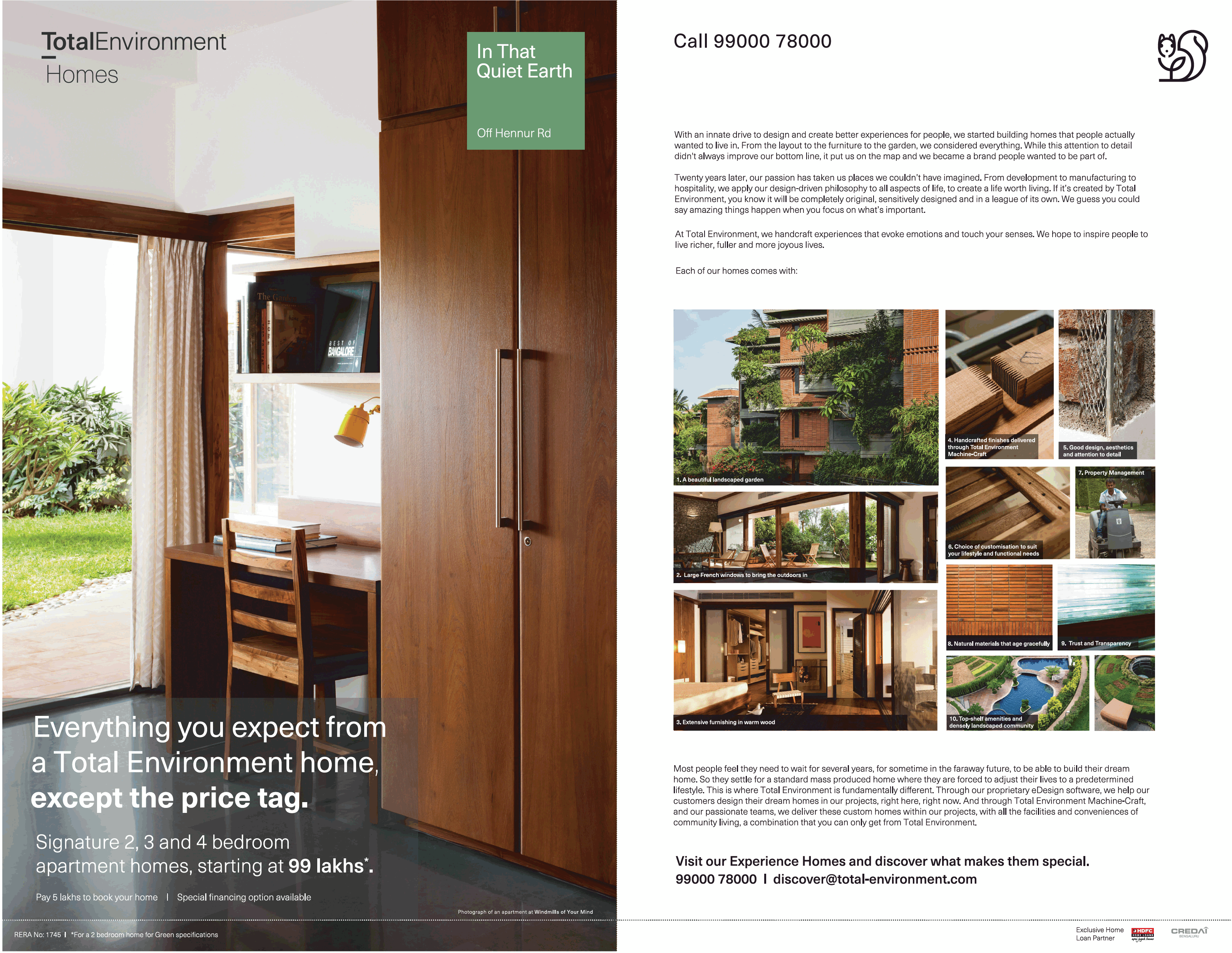 Total Environment Homes 3 And 4 Bedroom Ad - Advert Gallery