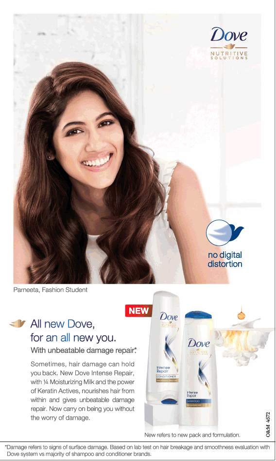 Dove Shampoo Intense Repair All New One Ad Advert Gallery