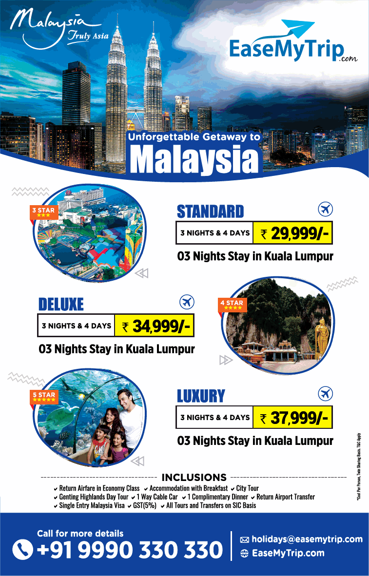 Easemytrip Com Malaysia Truly Asia Ad - Advert Gallery