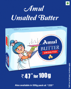 Amul Butter Unsalted Butter Ad