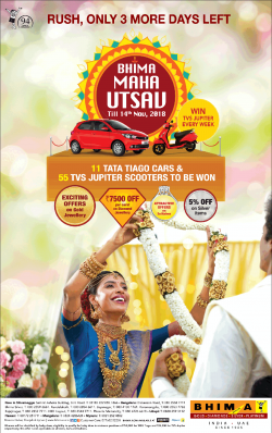 Bhima Maha Utsav Rush Only 3 More Days Left Ad in Times of India Bangalore